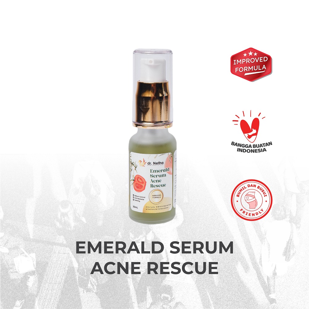 Emerald Acne Serum Rescue dr. Netha untuk jerawat
