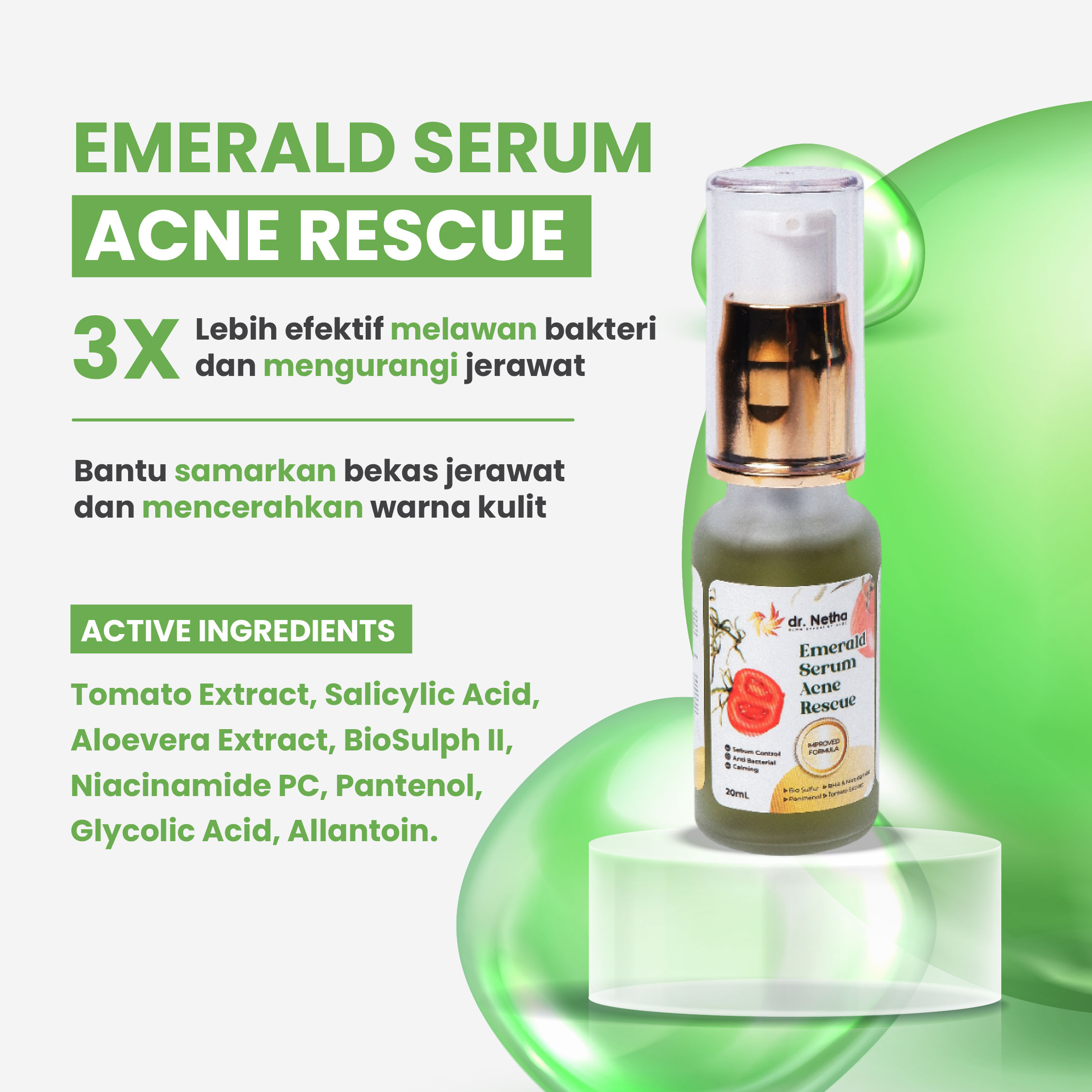 Emerald Acne Serum Rescue
