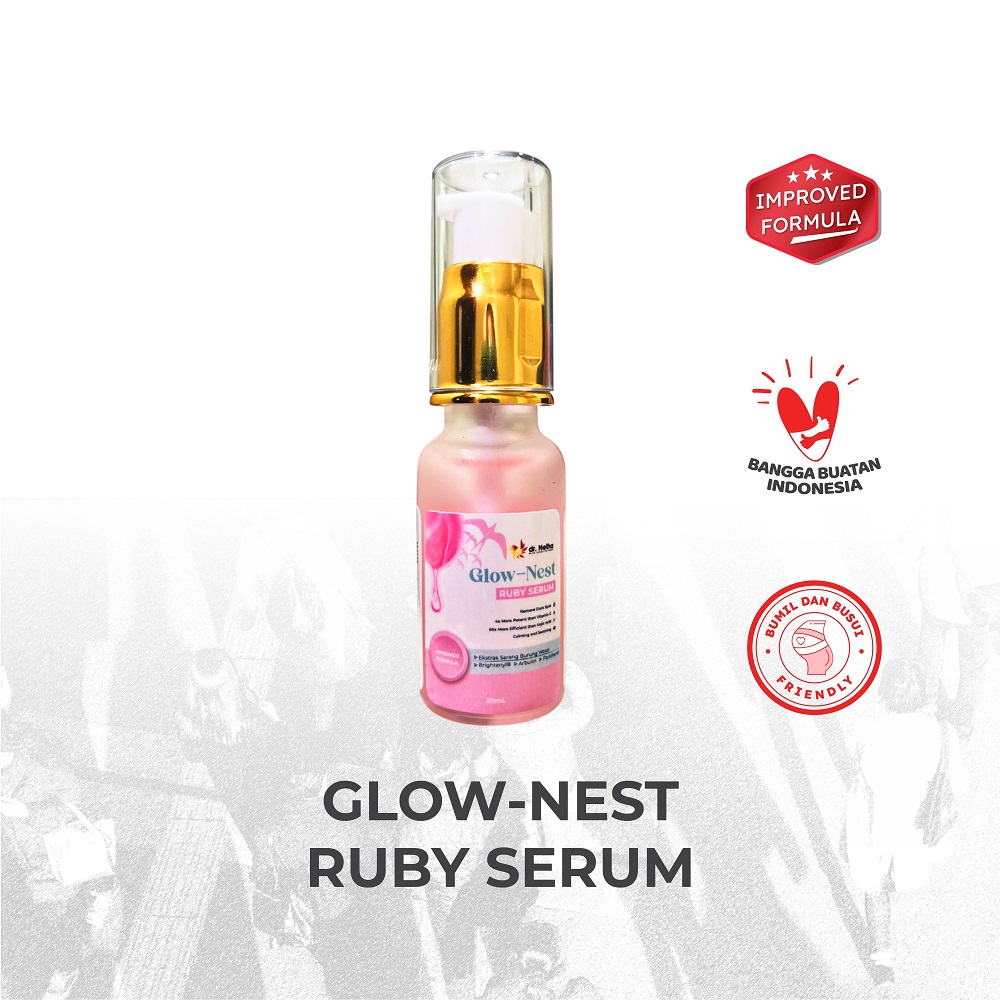 Glow Nest Ruby Serum dr. Netha untuk mencerahkan noda hitam